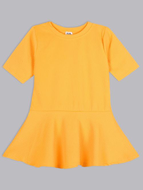 girls round neck solid top - 21691285 - Very Small Image - 1