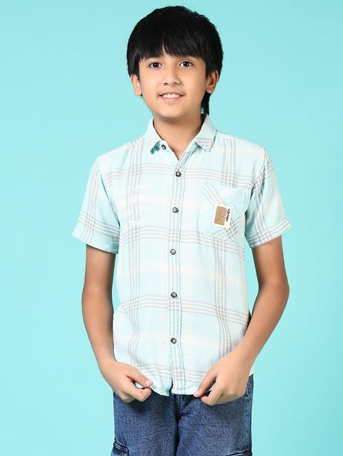 boys collared short sleeves shirt - 21691405 - Very Small Image - 1
