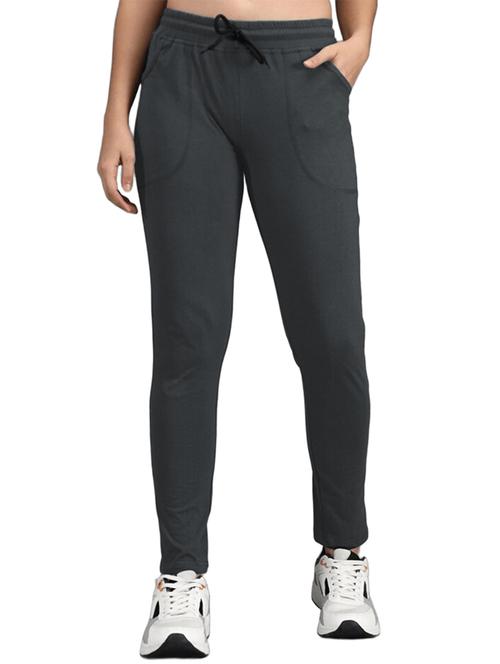 women mid rise solid regular track pant - 21691673 - Very Small Image - 1