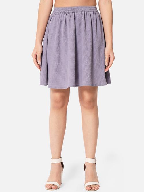 women solid high rise flared skirt - 21691794 - Very Small Image - 1