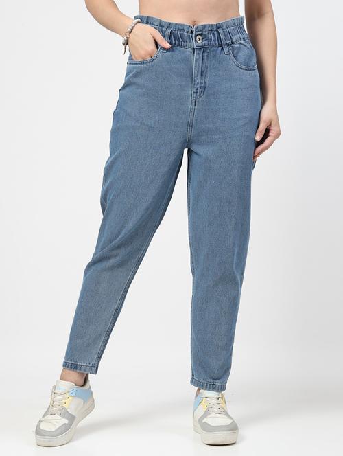 women mid rise plain jeans - 21692069 - Very Small Image - 1