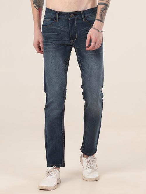 men mid rise slim fit washed denim jeans - 21692147 - Very Small Image - 1