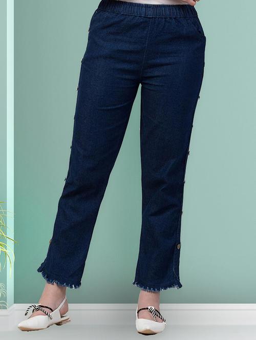 women solid mid rise bootcut jean - 21692943 - Very Small Image - 1