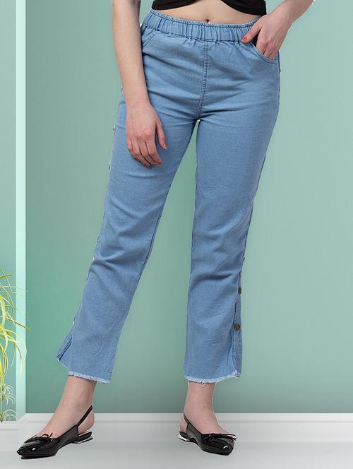 women solid mid rise bootcut jean - 21692944 - Very Small Image - 1