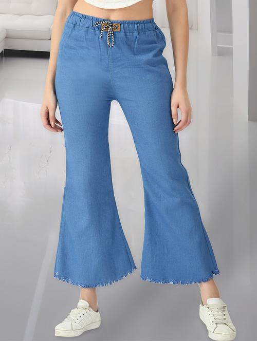 women solid mid rise bootcut jean - 21692950 - Very Small Image - 1