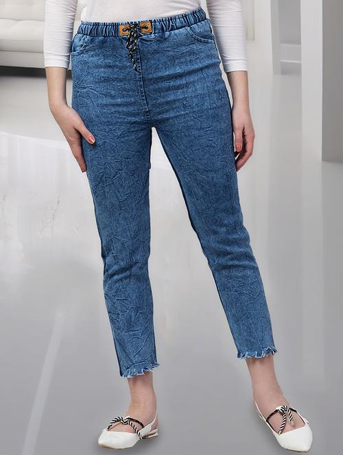 women solid mid rise slim fit jean - 21692957 - Very Small Image - 1