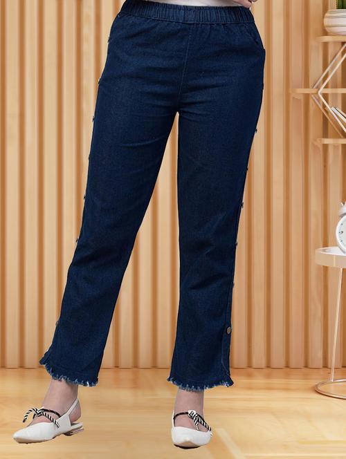 women solid mid rise bootcut jean - 21692971 - Very Small Image - 1