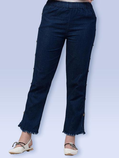 women solid mid rise bootcut jean - 21692980 - Very Small Image - 1