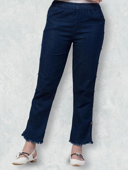 women solid mid rise bootcut jean - 21692984 - Very Small Image - 1