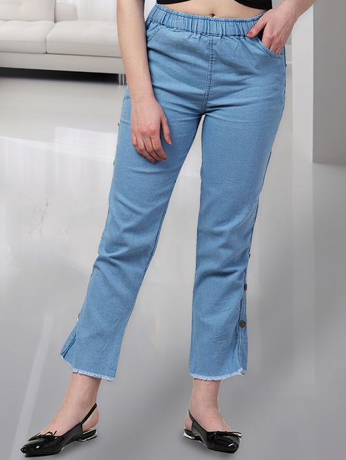 women solid mid rise bootcut jean - 21692986 - Very Small Image - 1