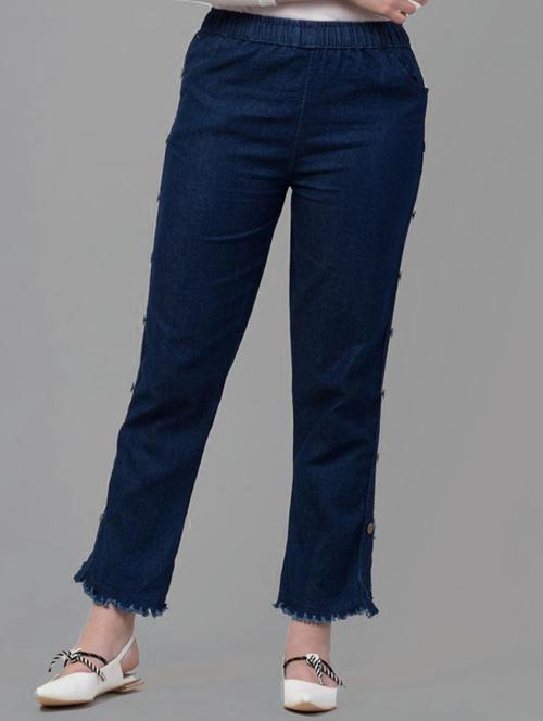 women solid mid rise bootcut jean - 21693090 - Very Small Image - 1