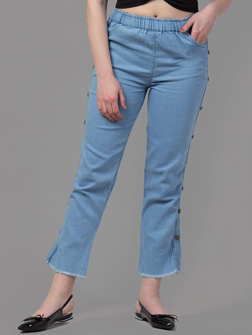 women solid mid rise bootcut jean - 21693091 - Very Small Image - 1