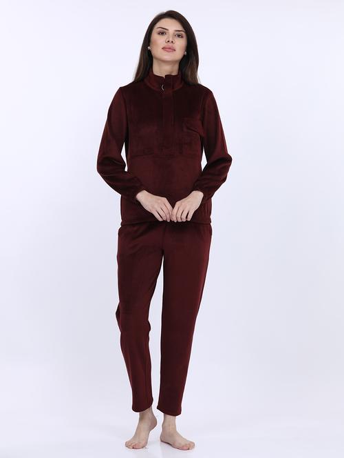 women solid winter wear co-ord set - 21693571 - Very Small Image - 1