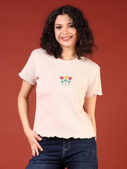 women plain short sleeves regular t-shirt - 21693721 - Very Small Image - 1