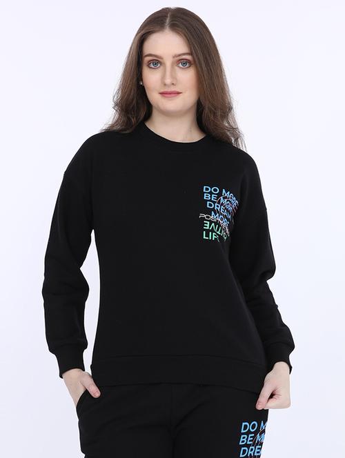 Women Placement Print Long Sleeve Sweatshirt - 21694725 - Very Small Image - 1