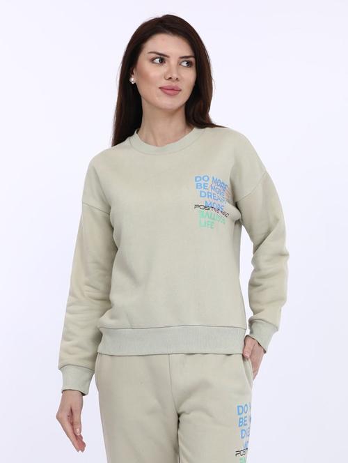 women placement print long sleeve sweatshirt - 21694727 - Very Small Image - 1
