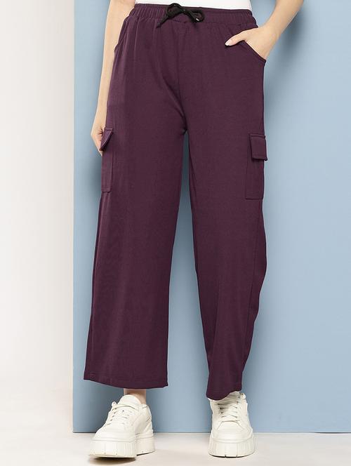 women mid rise solid cargo - 21694954 - Very Small Image - 1