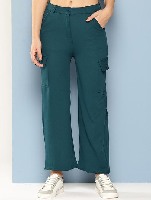 women mid rise solid cargo - 21694956 - Very Small Image - 1