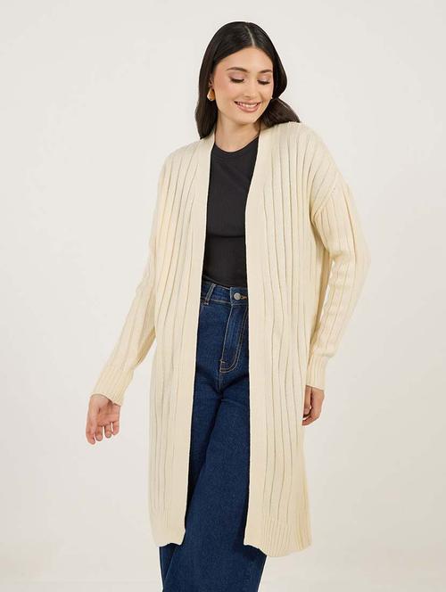 women self design long sleeve winter shrug - 21695392 - Very Small Image - 1