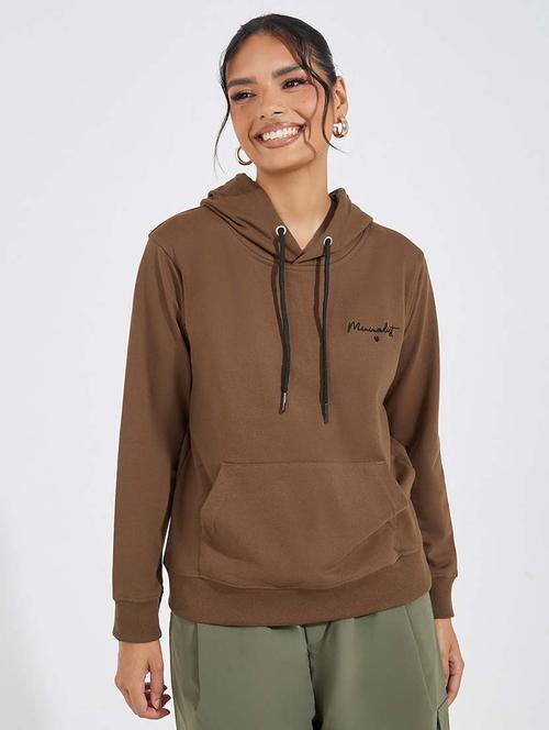 women long sleeves plain sweatshirt - 21695443 - Very Small Image - 1