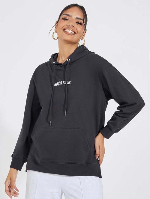 women long sleeves chest print sweatshirt - 21695446 - Very Small Image - 1