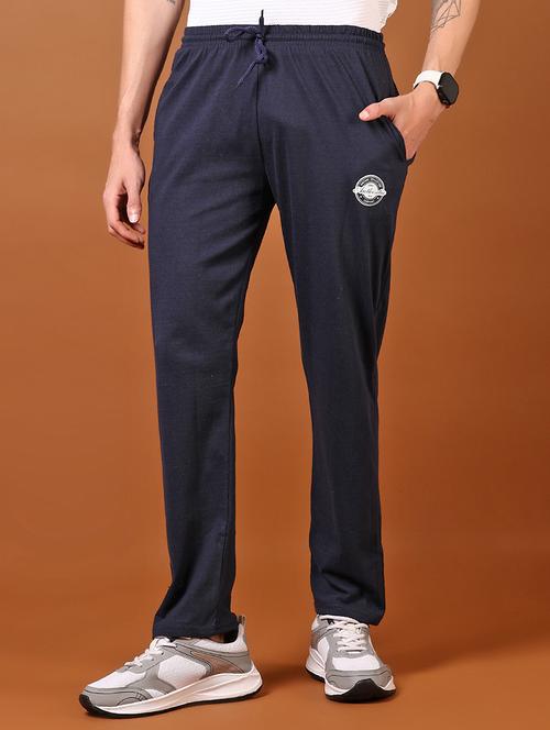 men mid rise solid full length track pant - 21695520 - Very Small Image - 1