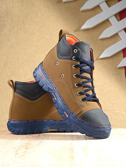 men tan lace up boot - 21695972 - Very Small Image - 1
