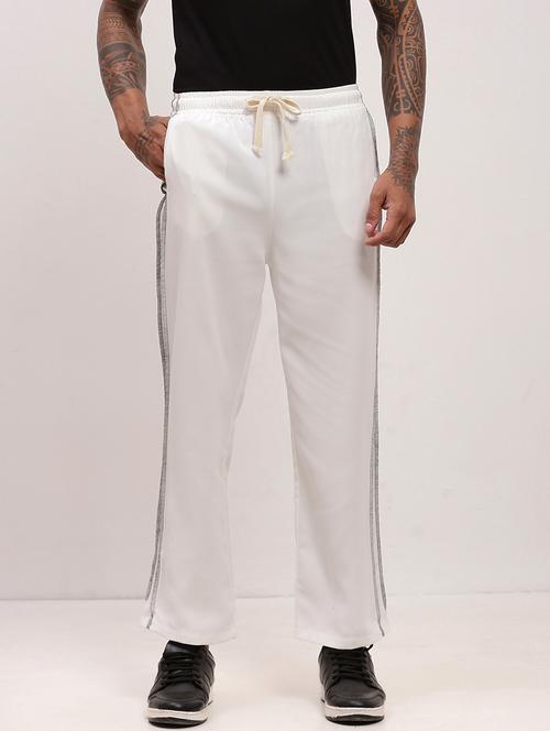 men solid regular fit full length track pants - 21696012 - Very Small Image - 1