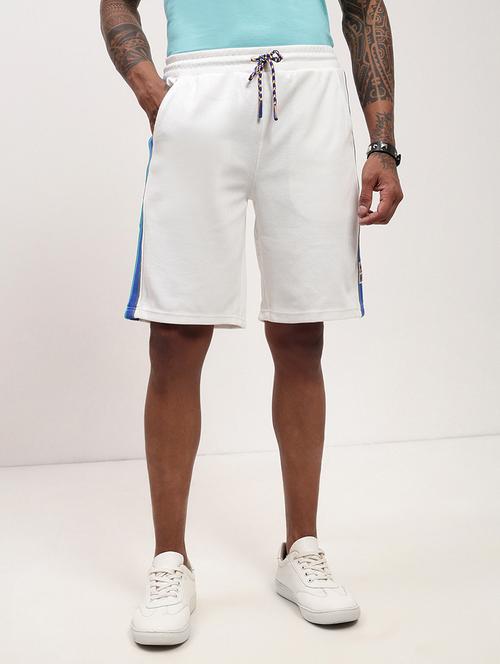 men side taped mid rise regular fit shorts - 21696091 - Very Small Image - 1