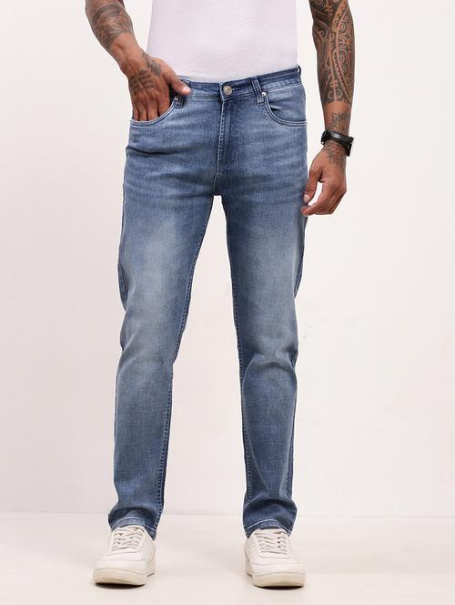 men blue low rise full length jean - 21696192 - Very Small Image - 1