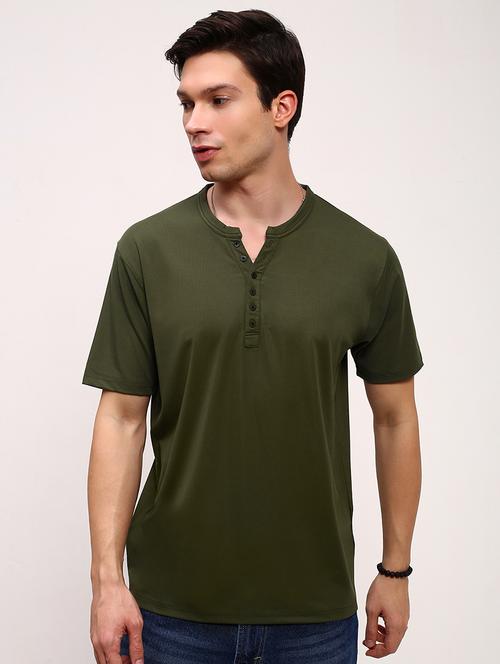 men solid short sleeve regular fit t-shirt - 21696288 - Very Small Image - 1