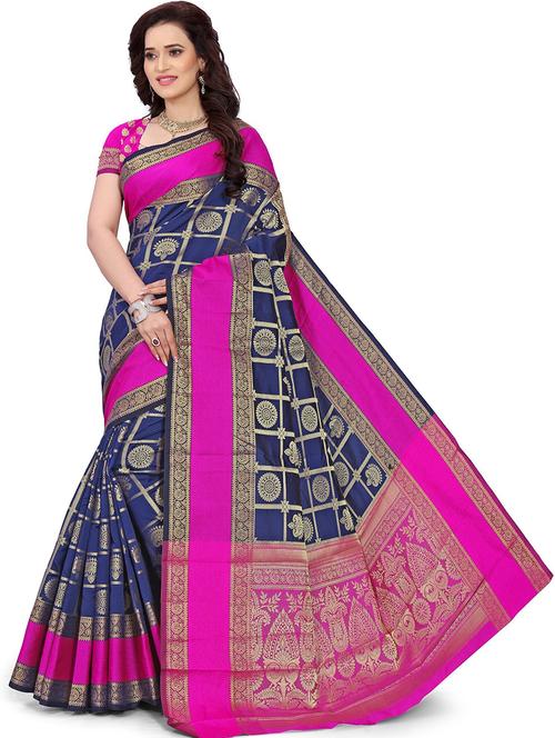 women self design banarasi saree - 21696613 - Very Small Image - 1