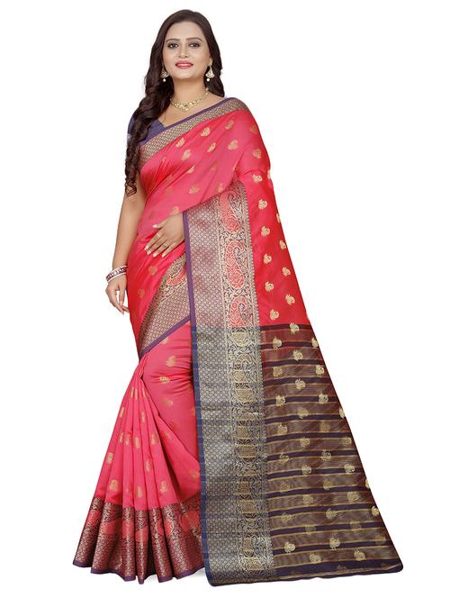 women self designed bordered saree - 21696692 - Very Small Image - 1