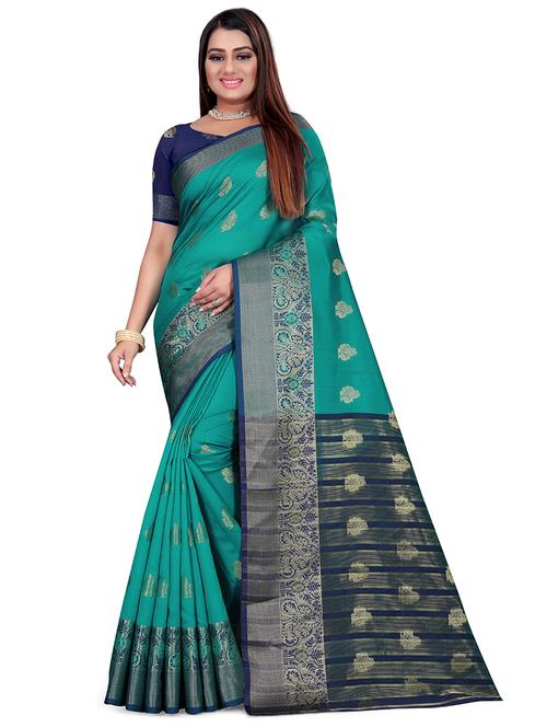women self designed bordered saree - 21696701 - Very Small Image - 1