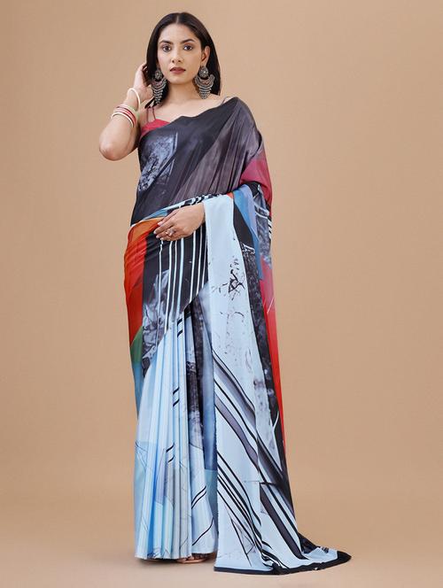 women printed saree - 21696728 - Very Small Image - 1