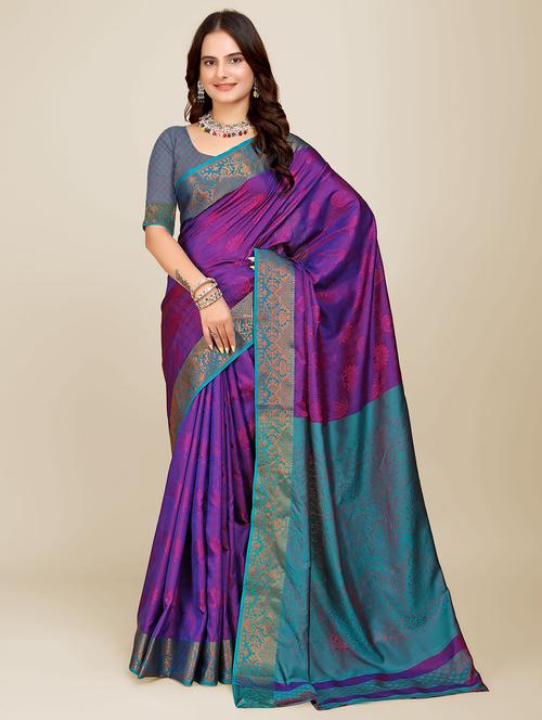 women self design banarasi saree - 21696864 - Very Small Image - 1