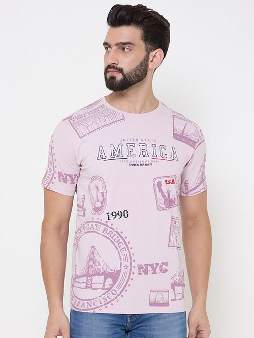 men printed short sleeve t-shirt - 21697139 - Very Small Image - 1