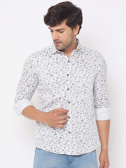 white cotton casual shirt - 21697434 - Very Small Image - 1