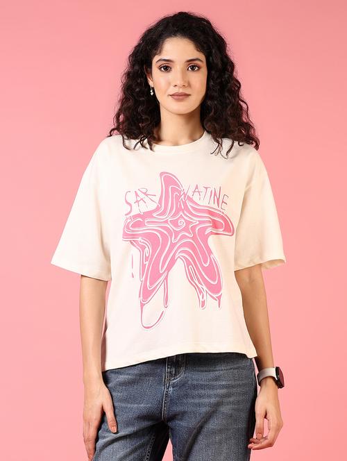 women front printed short sleeve t-shirt - 21697647 - Very Small Image - 1