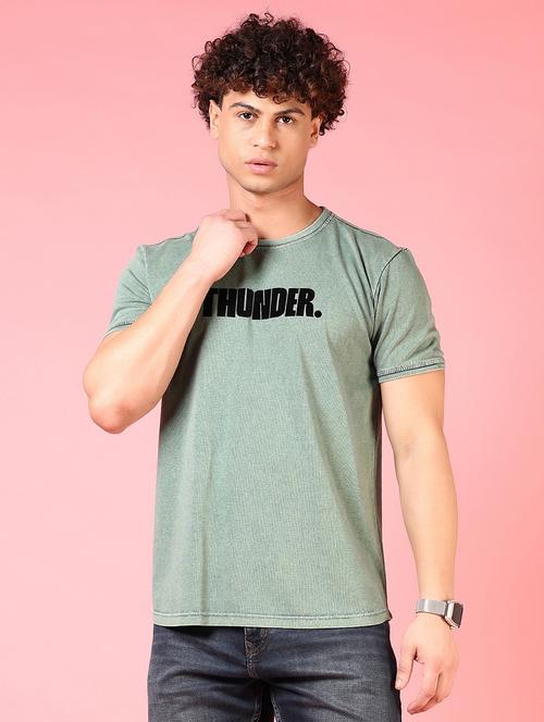 men chest print short sleeve regular fit t-shirt - 21697686 - Very Small Image - 1