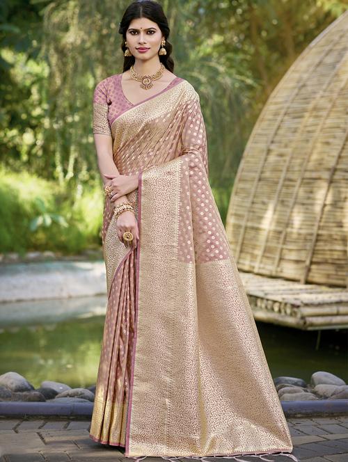 women self design banarasi saree with blouse - 21697868 - Very Small Image - 1