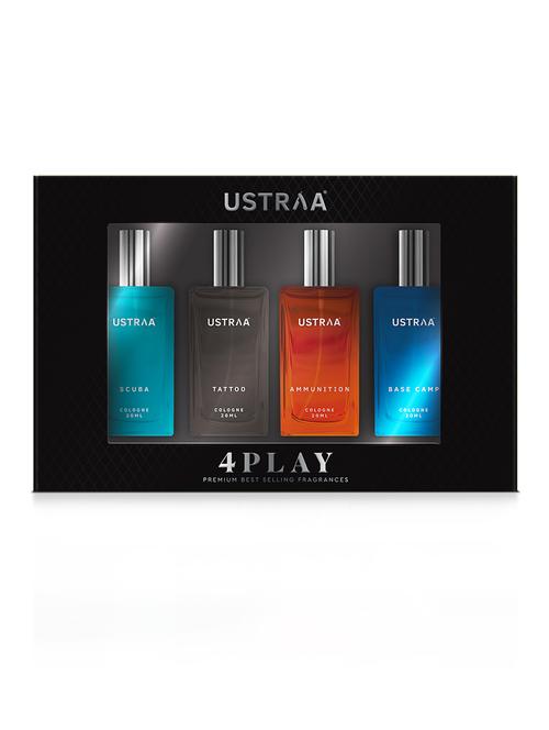 ustraa four play miniature cologne set - 20ml each - perfume for men - 21698419 - Very Small Image - 1