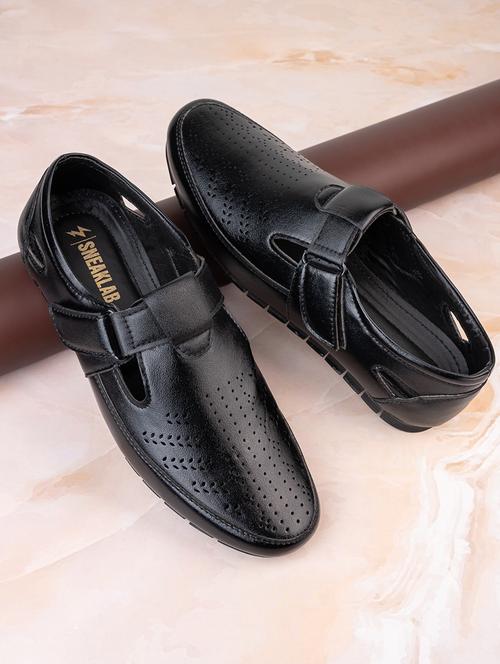men black slip on sandal - 21698521 - Very Small Image - 1