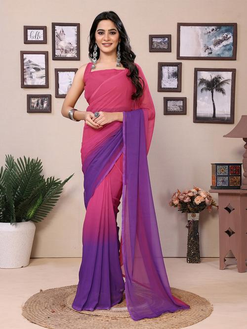 women ready to wear casual wear saree with blouse - 21698539 - Very Small Image - 1