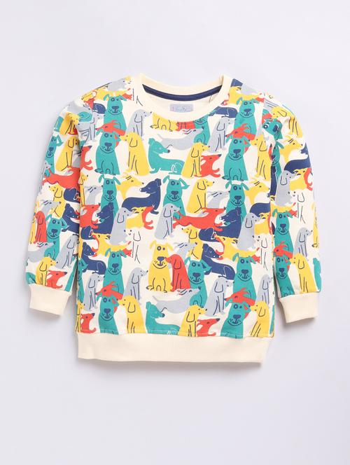 kids printed long sleeve sweatshirt - 21699393 - Very Small Image - 1