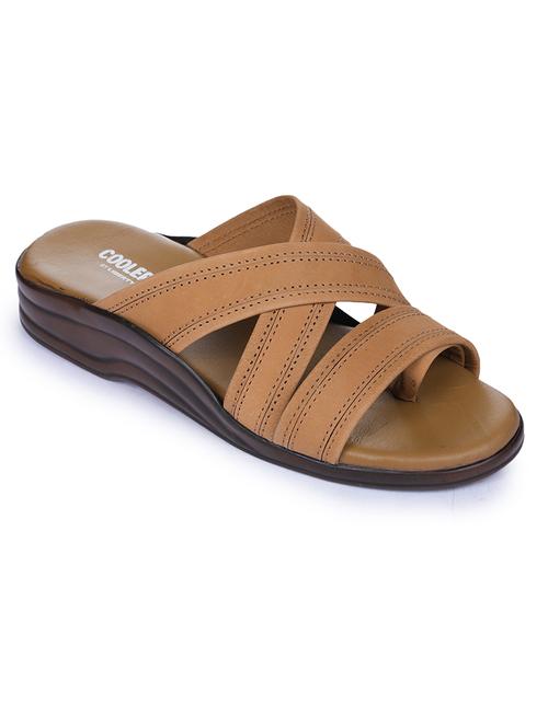 men solid slip on open toe sandal - 21699764 - Very Small Image - 1