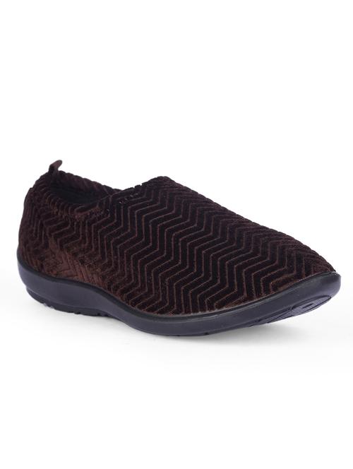 women brown slip on casual shoe - 21699837 - Very Small Image - 1