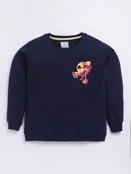kids printed long sleeve sweatshirt - 21701140 - Very Small Image - 1