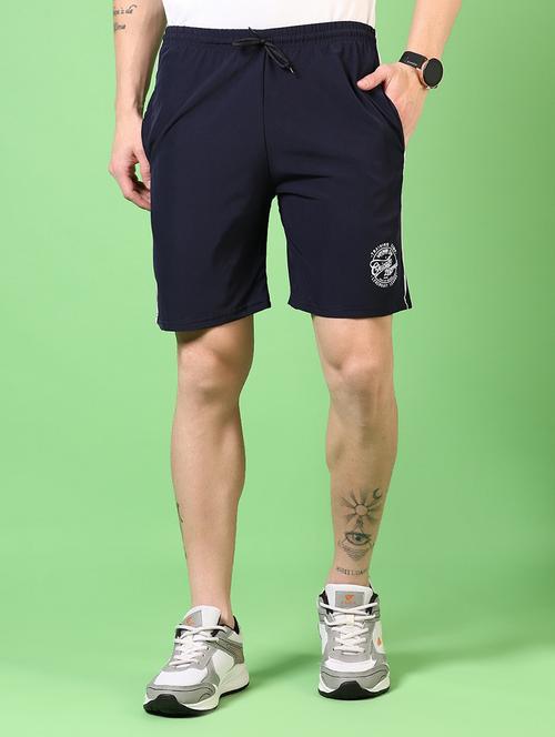 men mid rise placement print shorts - 21701613 - Very Small Image - 1