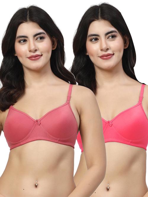 women pack of 2 solid bra combo - 21702977 - Very Small Image - 1